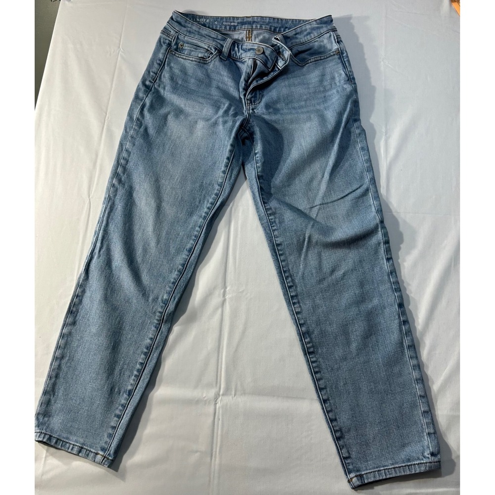 Talbots Flawless Girlfriend Jeans Light Wash Blue Denim Size 4